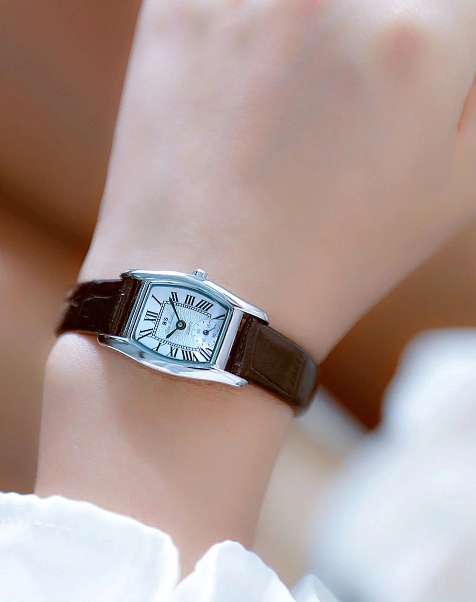 Vintage Rectangle Leather Women Watch
