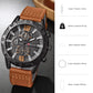 Leather Strap Quartz Men Watch