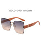 Oversized Rimless Women Sunglasses