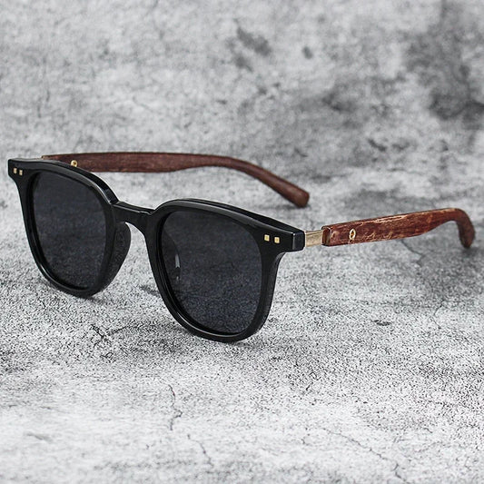 Wood Grain Polarized Sunglasses