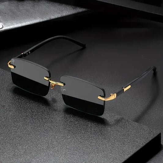 Rimless Rectangle Fashion Sunglasses