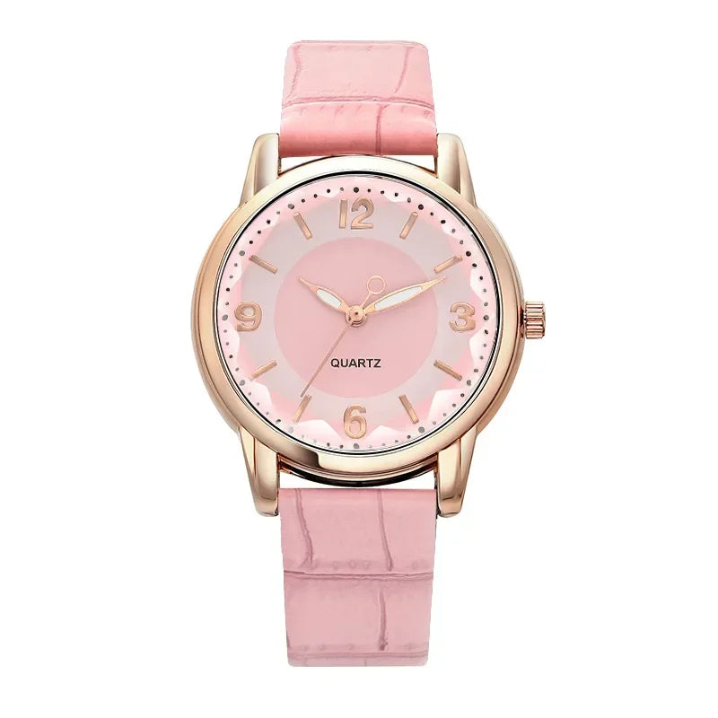 Luxury Leather Quartz Women Watch