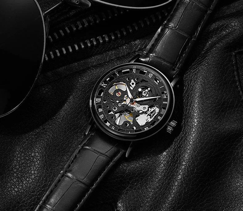 Manual Skeleton Mechanical Men Watch