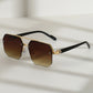 Half Frame Retro Sunglasses