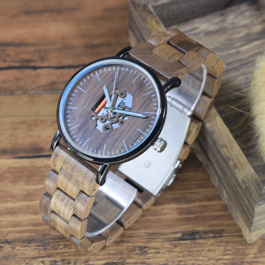 Minimal Wooden Couple Watch Set