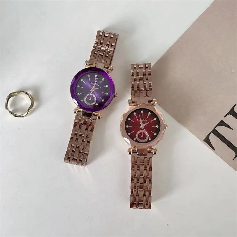 Steel Quartz Luxury Women Watch