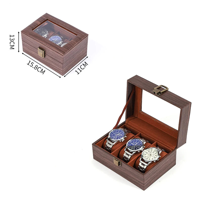 Wooden Multi Watch Organizer