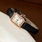 Square Leather Strap Women Watch