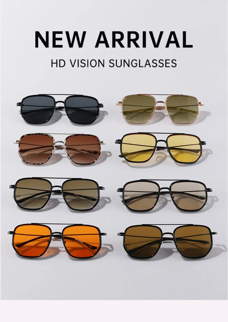 European Designer Big Frame Sunglasses