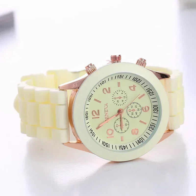 Silicone Strap Fashion Women Watch