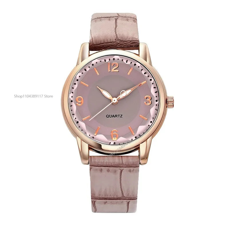 Luxury Leather Quartz Women Watch