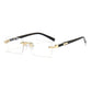Rimless Designer Cutting Sunglasses