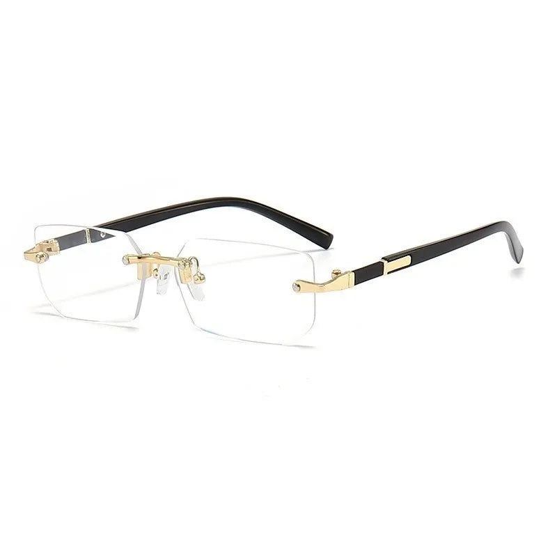 Rimless Designer Cutting Sunglasses
