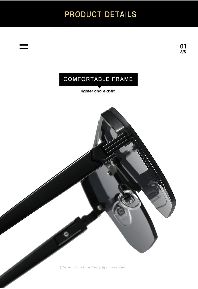 Half Frame Retro Sunglasses