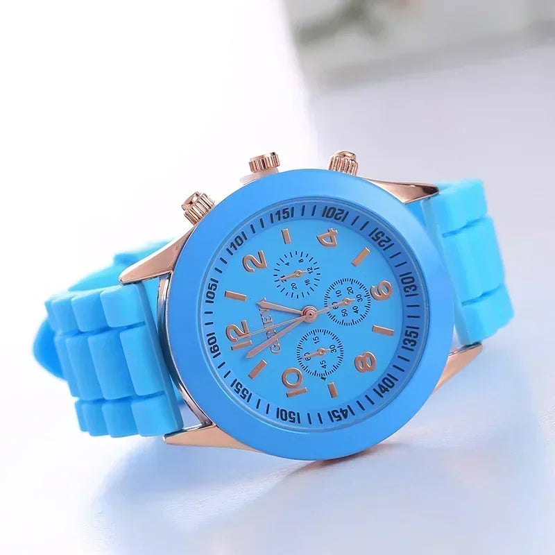 Silicone Strap Fashion Women Watch