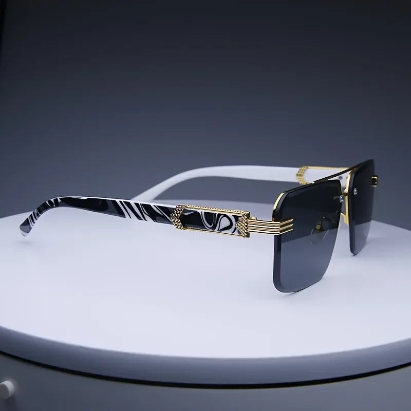 Frameless Classic Square Sunglasses