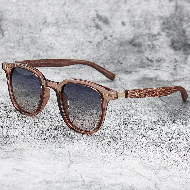 Wood Grain Polarized Sunglasses