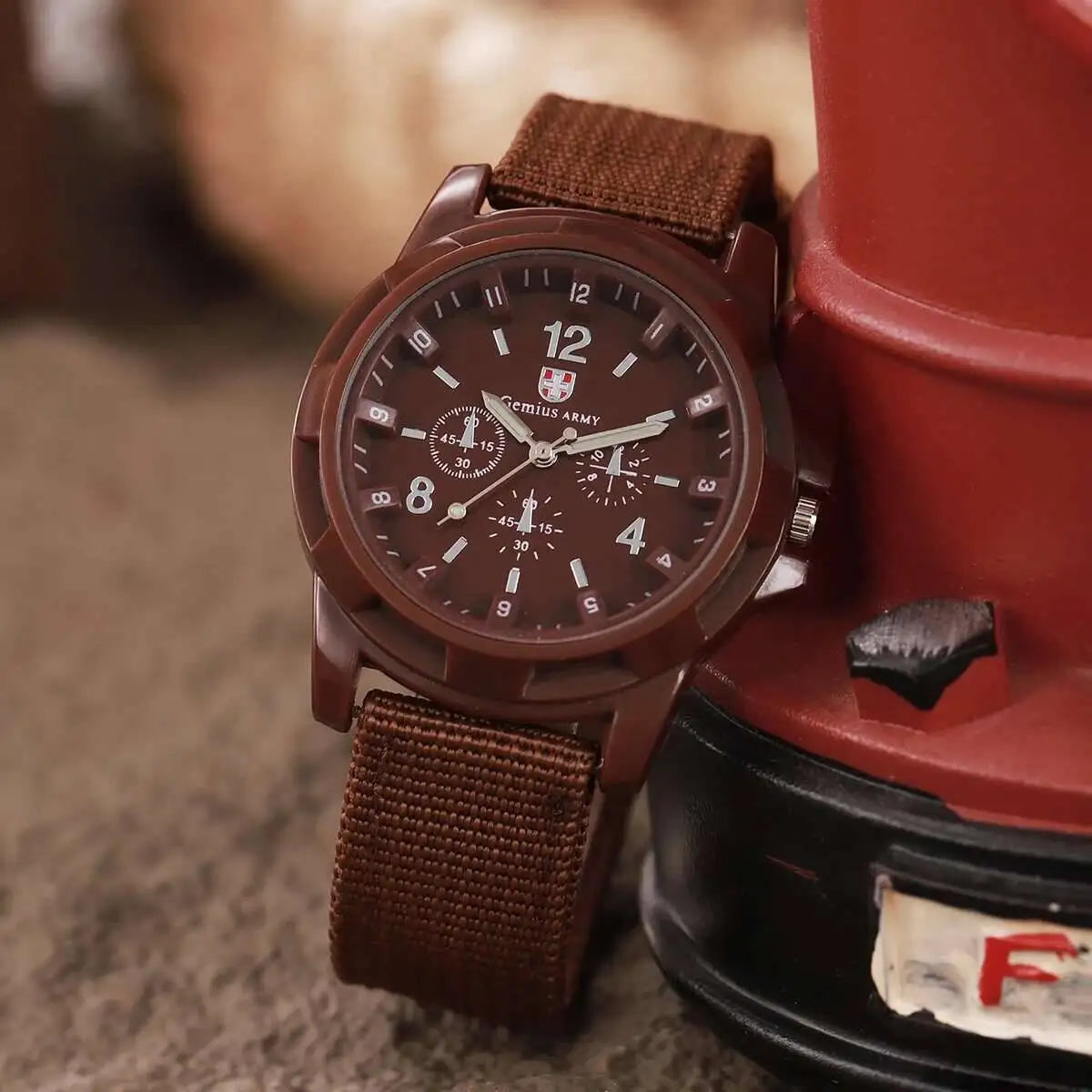 Nylon Band Military Quartz Watch