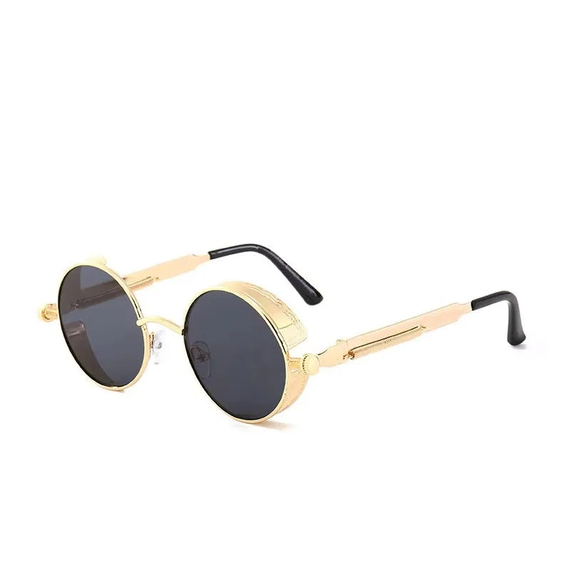 Steampunk Round Retro Sunglasses