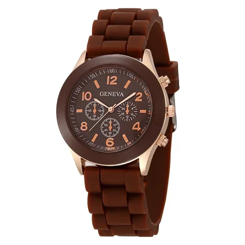 Silicone Strap Fashion Women Watch