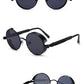Steampunk Round Retro Sunglasses