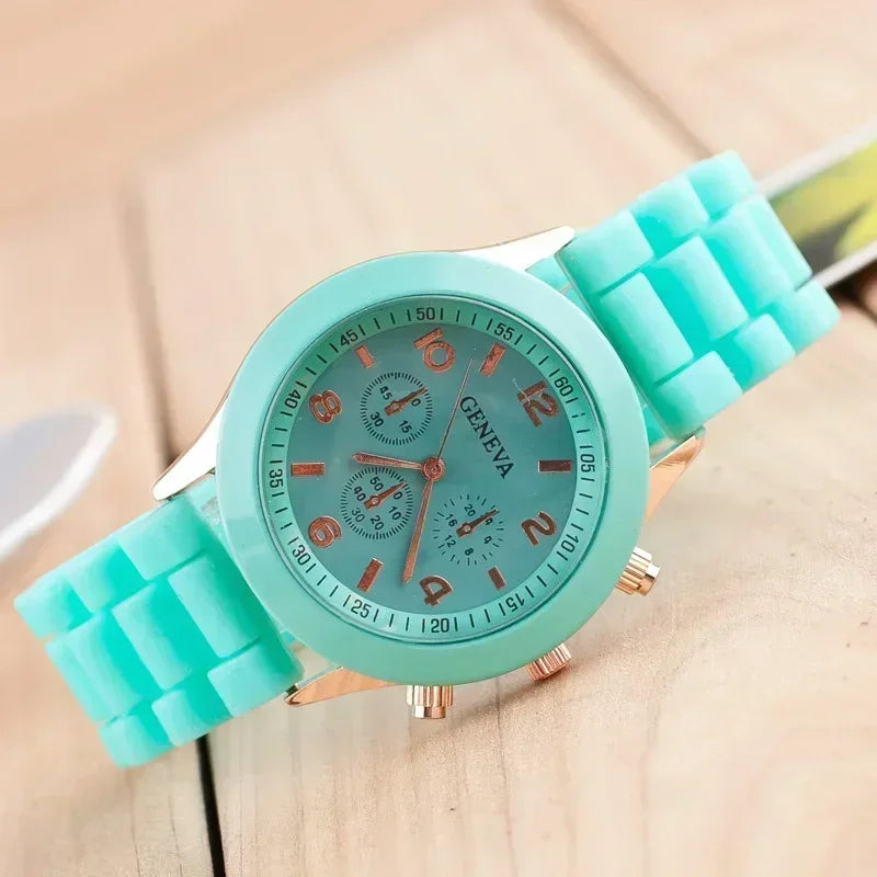 Silicone Strap Fashion Women Watch