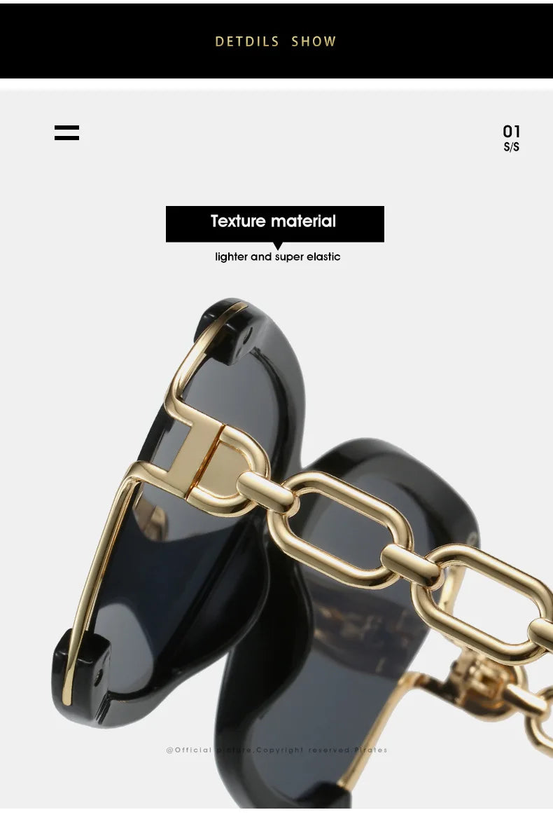 Chain Metal Retro Sunglasses