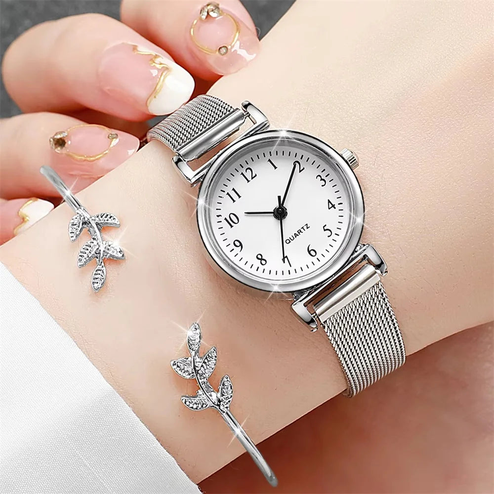 Bracelet Quartz Women Watch Set