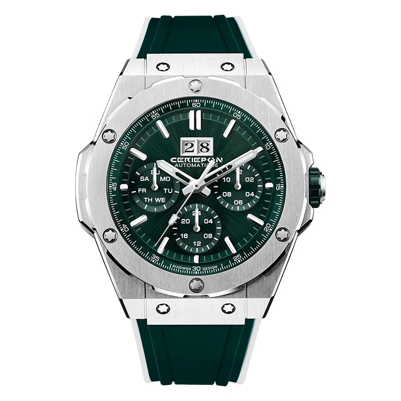Automatic Silicone Strap Men Watch