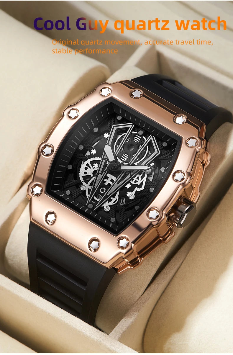 Large Dial Waterproof Men Watch