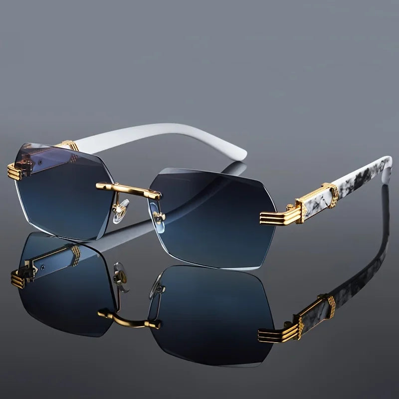 Frameless Classic Square Sunglasses