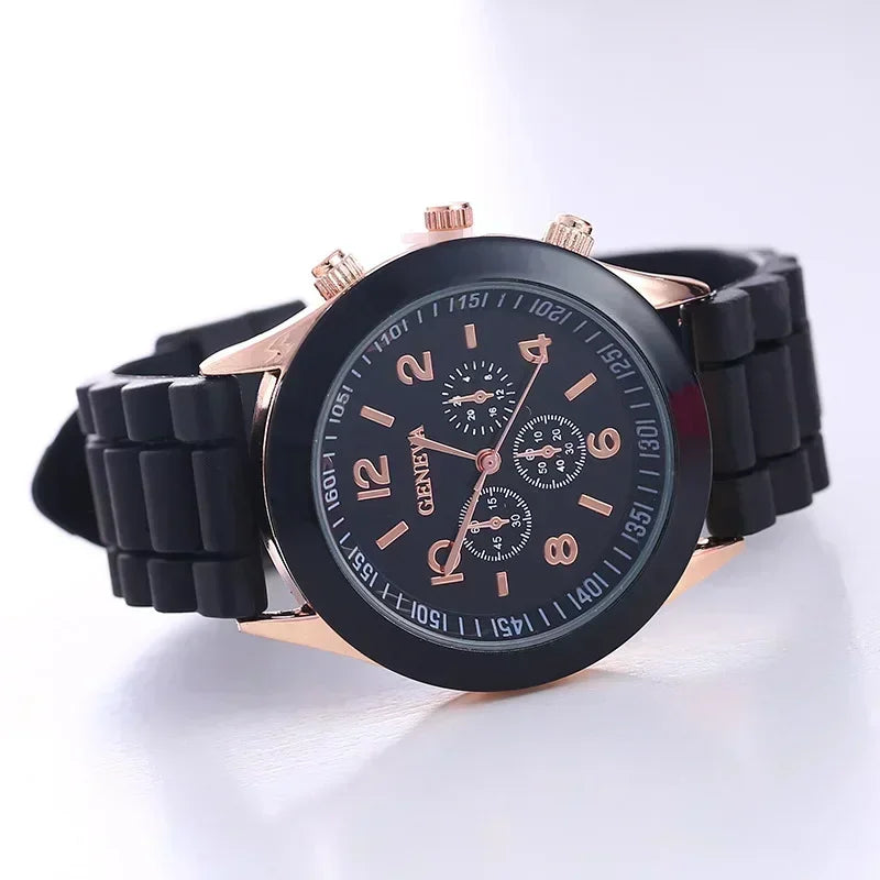 Silicone Strap Fashion Women Watch