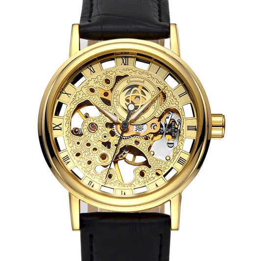 Manual Skeleton Mechanical Men Watch