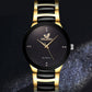 Gold Steel Band Women Watch