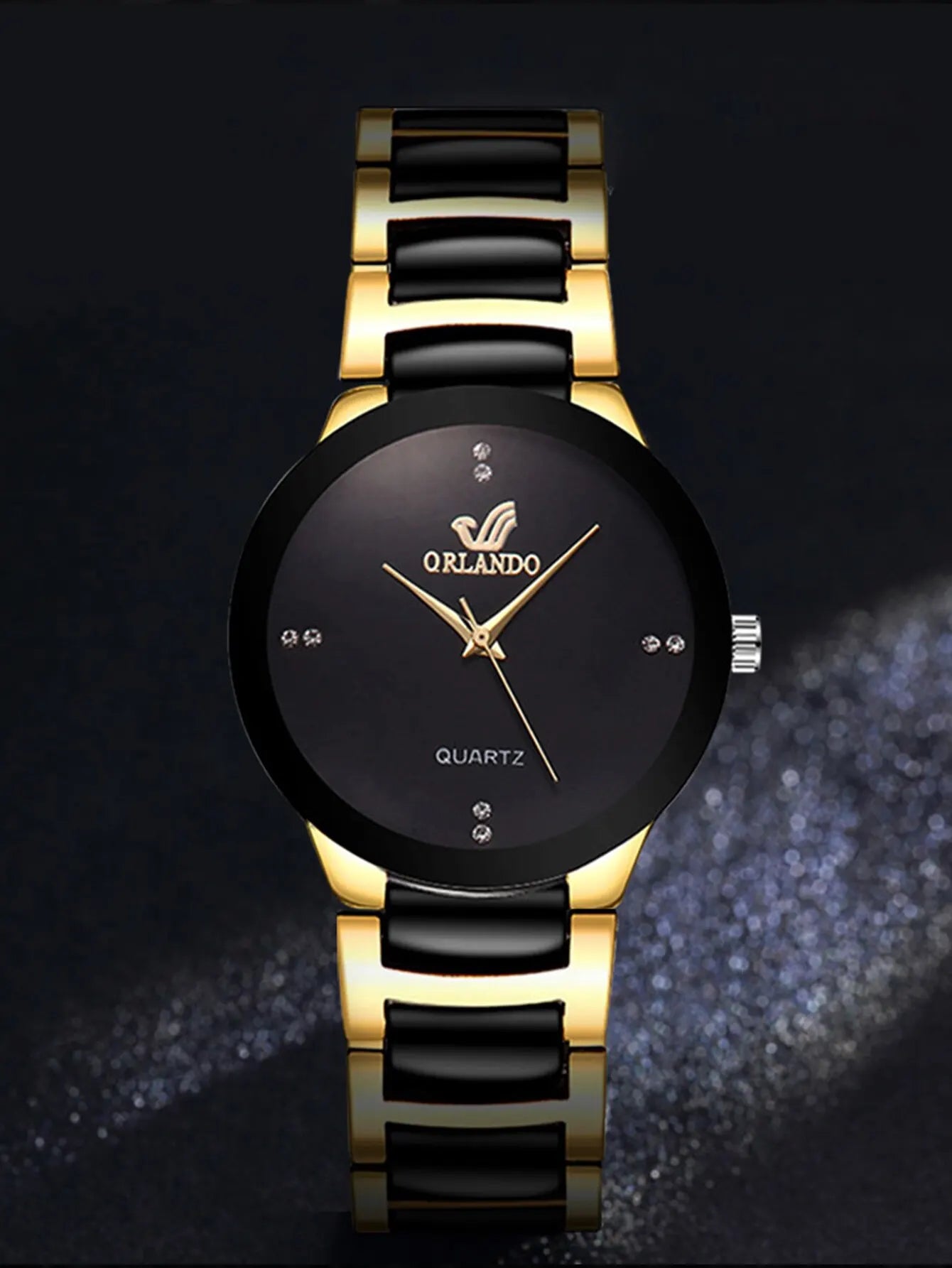 Gold Steel Band Women Watch