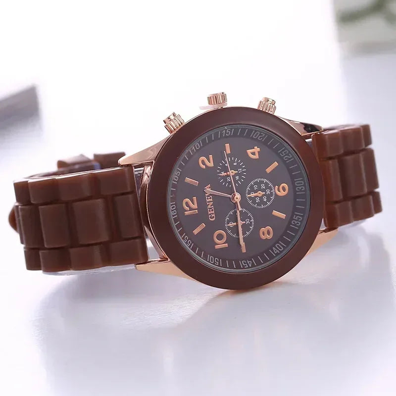Silicone Strap Fashion Women Watch
