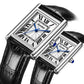 Couple Leather Quartz Watches Set