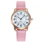 Frosted Dial Leather Women Watch