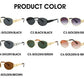 Oval Metal Designer Sunglasses