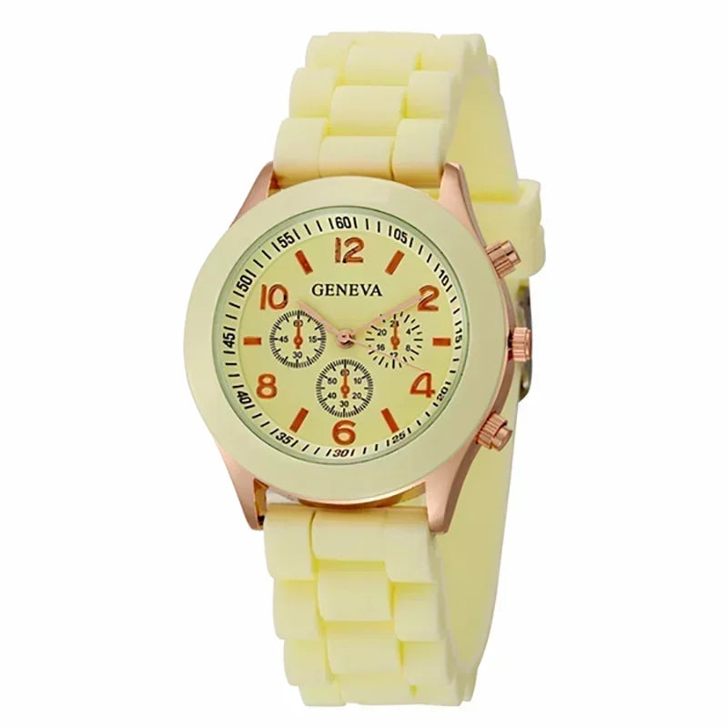 Silicone Strap Fashion Women Watch