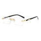Rimless Designer Cutting Sunglasses