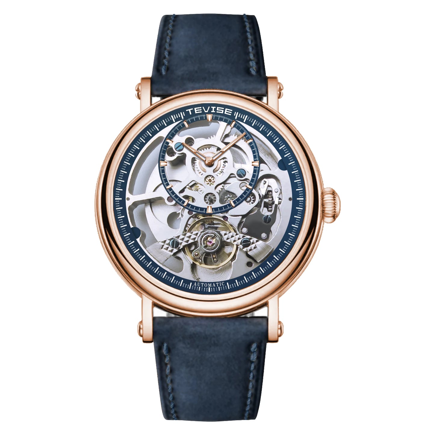 Skeleton Automatic Steel Men Watch