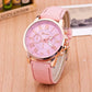 Minimal Leather Dress Women Watch