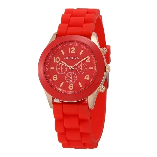 Silicone Strap Fashion Women Watch