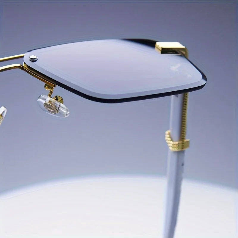 Frameless Classic Square Sunglasses
