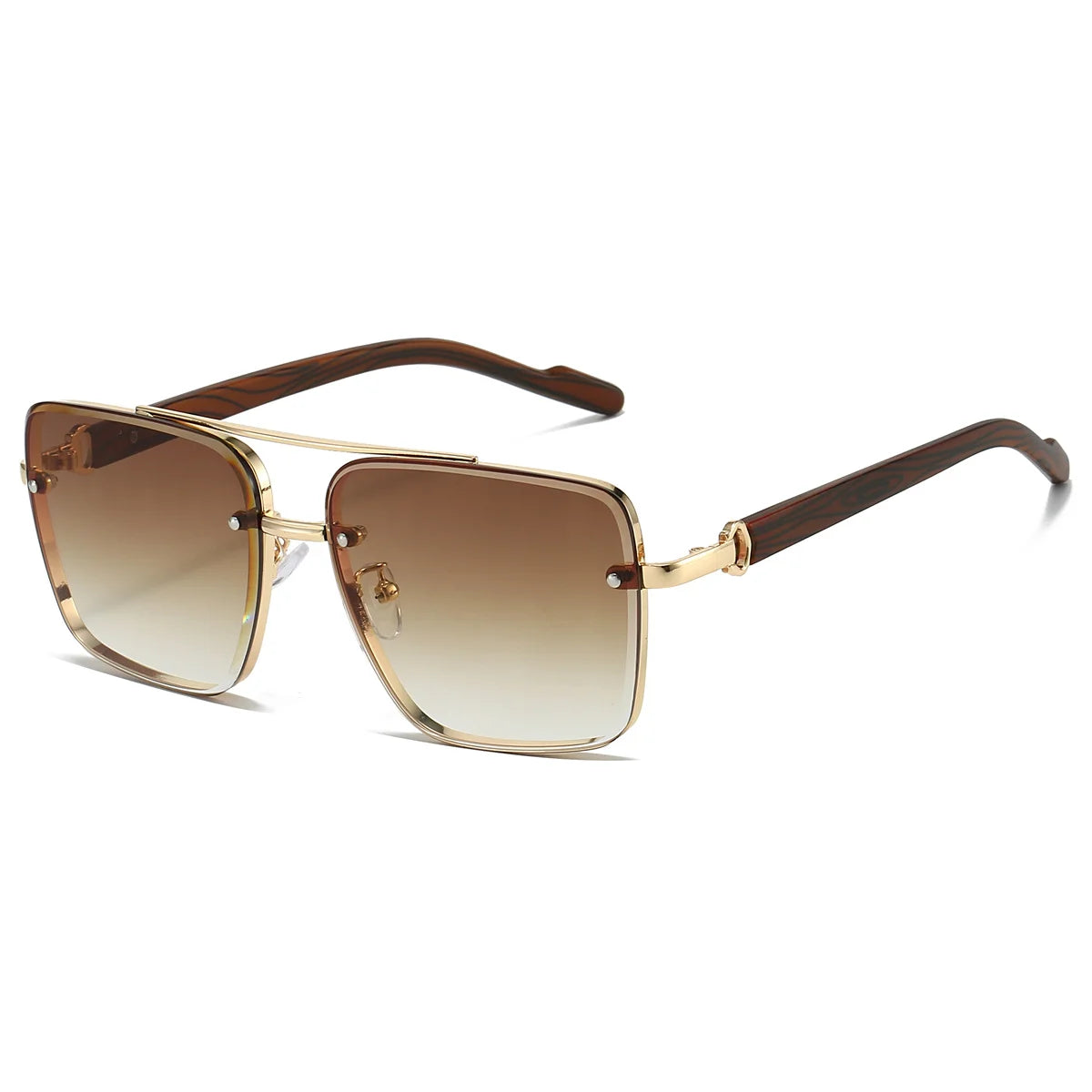 Retro Metal Square Sunglasses