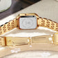 Square Gold Business Women Watch