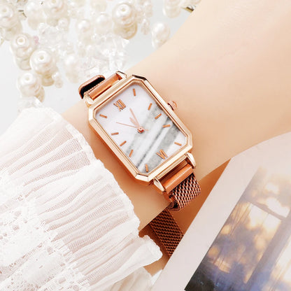 Square Dial Bracelet Watch Set