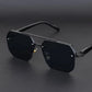 Half Frame Retro Sunglasses