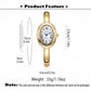 Oval Dial Steel Women Watch